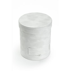 Коробка цилиндр, бархатная 17*20 см (SF-7435) белый