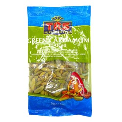 GREEN CARDAMOM Elaichi, TRS (КАРДАМОН ЗЕЛЁНЫЙ Элайчи, ТРС), 50 г. - СРОК ГОДНОСТИ ДО 31 МАЯ 2025 ГОДА