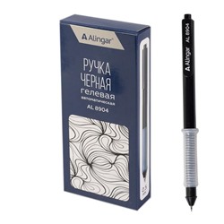 Авторучка гел. черн. автомат. Alingar Exams игольчатая прозр.корпус  AL8904