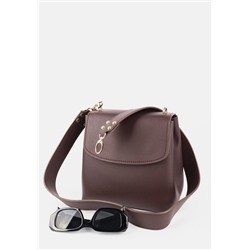 Сумка бордовая с широким ремнем №1530