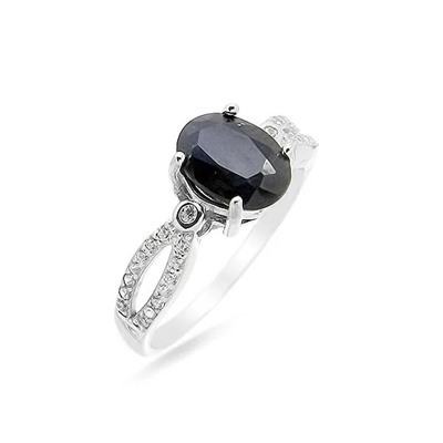 Кольцо из серебра сапфир корунд, SL-RIC65