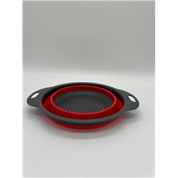 Дуршлаг-мойка складной силиконовый 24 см (в ассортименте) (72шт)