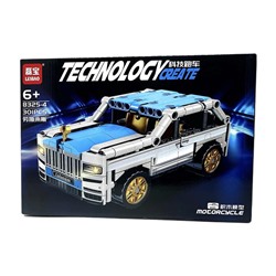 Конструктор TECHNOLOGY Джип серо-голубой 301дет. 34*24см / 8325-4