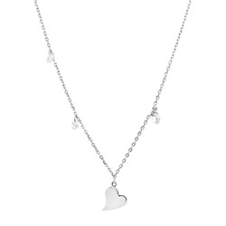 Колье из серебра куб.циркон., ТФК-62