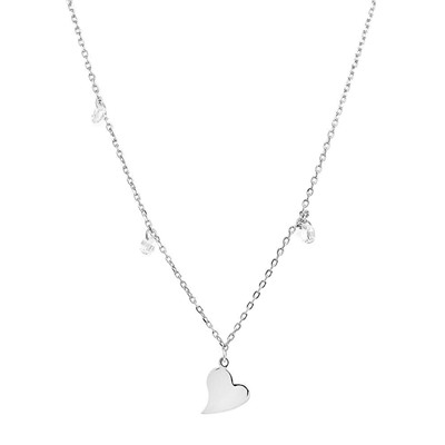 Колье из серебра куб.циркон., ТФК-62