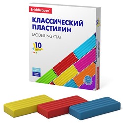 Пластилин 10цв. Erich Krause 160гр. Basic 50640