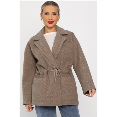 Пальто-пиджак (коричневый) Б14130-7М