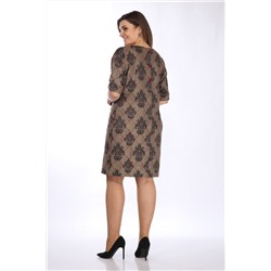 Lady Style Classic 926/17 коричневый_с_черным, Платье