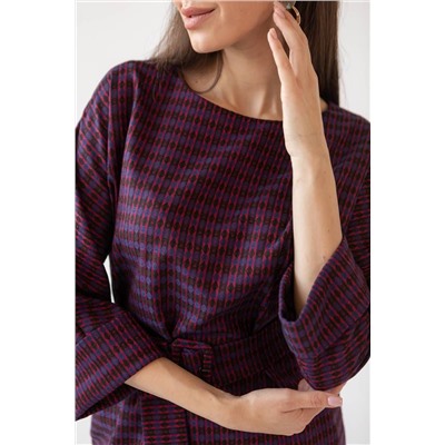 Ivera 784-1 красный, черный, фиолетовый, Брюки,  Блуза