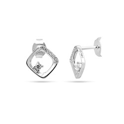 Серьги из серебра куб.циркон., МЦВ123