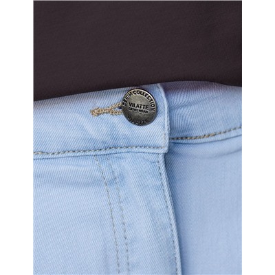 Джинсы из эластичного денима с резинкой на поясе