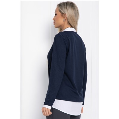 Пуловер На высоте (темно-синий) Б12339-12