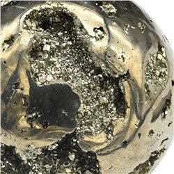 Шар с жеодой из пирита диаметр 59мм, 413г