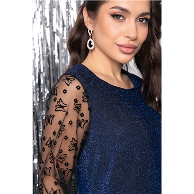 Платье "Лили" (сапфир) П7750