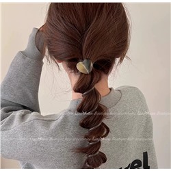 Резинка-пружинка для волос с СЕРДЦЕМ