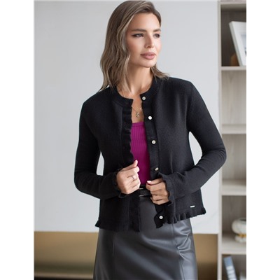 Кардиган из пряжи с кашемиром