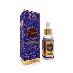 SANDALWOOD OIL 100% Natural, Shams Natural Oils (МАСЛО САНДАЛОВОГО ДЕРЕВА для наружного применения, Шамс Нэчрл Оилз), стекло+пипетка, 30 мл.