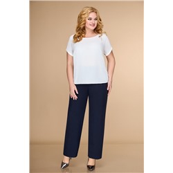 ELVIRA 108 синий, Брюки,  Блуза,  Жакет