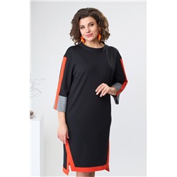 Romanovich Style 1-2465 черный/оранжевый, Платье