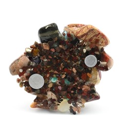 Магнит-Дерево счастья с перламутром цв.микс  55*55*85мм, 50гр.