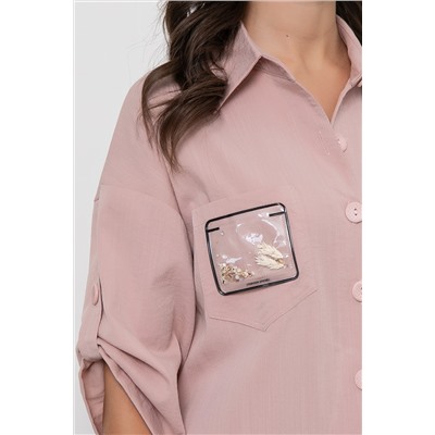 Платье "Индира" (пыльная роза) П5943