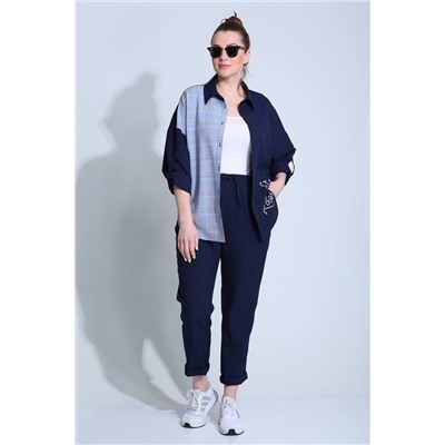 Liona Style 790 темно-синий, Брюки,  Рубашка