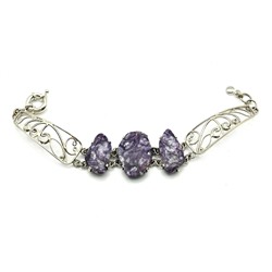 Браслет из лепидолита, 18см.