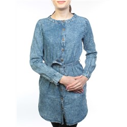 66006 Рубашка джинсовая женская (100 % хлопок) размер S (42 российский)