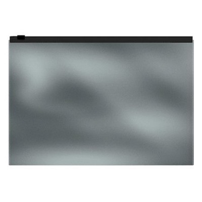 Папка на гибкой молнии  B5 54983 ZIP Glossy Ice Metallic серебряная ErichKrause