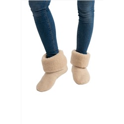 Носочки меховые "ЭКО" Бежевый