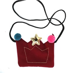Мини сумочка из ткани «Корона»