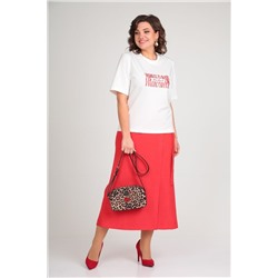 Michel chic 1336 белый-красный, Брюки,  Майка