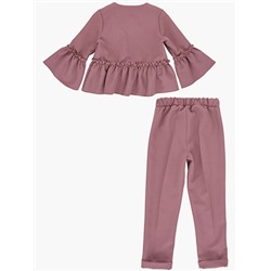 Комплект UD 7088/7089 т.розовый (серая брошь)