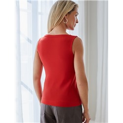 Топ из премиального хлопка с эластаном