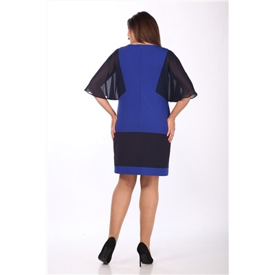 Lady Style Classic 977 черный_с_васильковым, Платье