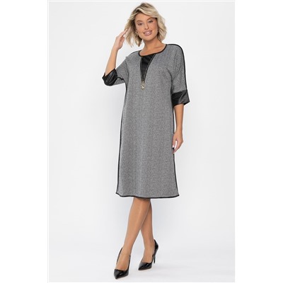 Платье Селин (серое) П11302