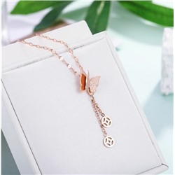 SALE! Подвеска на цепочке из ювелирной стали, Бабочка,1 шт.