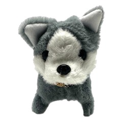 Собачка Интерактивная мягкая (гавкает,двигается) 15*14см 874-4