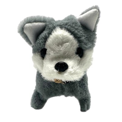 Собачка Интерактивная мягкая (гавкает,двигается) 15*14см 874-4