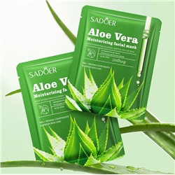 Тканевая увлажняющая маска для лица с экстрактом Алоэ Sadoer