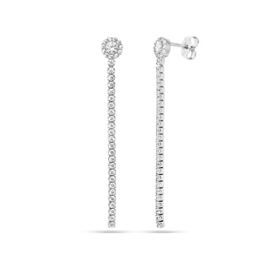 Серьги из серебра куб.циркон., OZ1000594