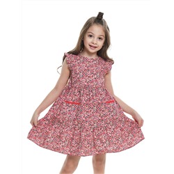 Платье UD 7680 цветы/т.розов