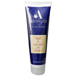 HAND & BODY LOTION with Moringa Oil, Aaranyaa (Лосьон для рук и тела с маслом моринги, Аараньяа), 140 мл. - СРОК ГОДНОСТИ ДО 31 ИЮЛЯ 2025 ГОДА