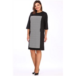 Lady Style Classic 1669 серый_черный, Платье