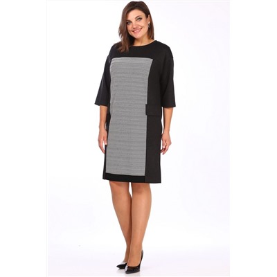 Lady Style Classic 1669 серый_черный, Платье