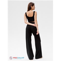 Трикотажные женские брюки Палаццо Lingeamo черные КБ-23 (7)