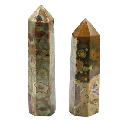 Кристалл из яшмы океанической "Карандаш" 22*24*86мм, 80-89г