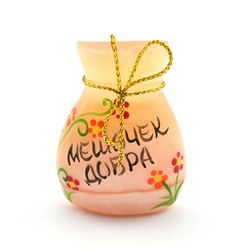 Магнит из селенита "Мешочек добра" 47*35*15мм