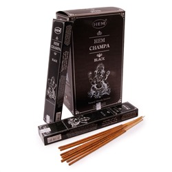 Natural Masala Incense HEM CHAMPA BLACK (Благовония пыльцовые Чампа Блэк, Хем), 15 г.