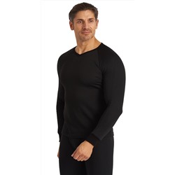 Термобельё LS для средней активности, кальсоны и фуфайка, черное
